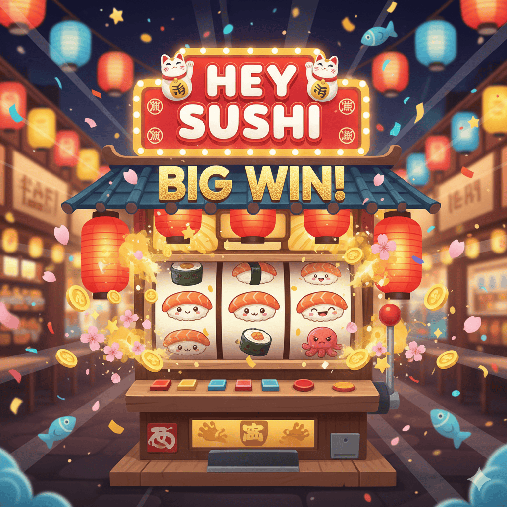 Hey Sushi: Mari Berputar! Dapatkan Putaran Gratis dan Jackpot yang Lezat